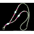 Moda lindo cuello bling lanyard id